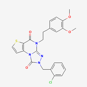 2-(2-chlorobenzyl)-4-(3,4-dimethoxyphenethyl)thieno[2,3-e][1,2,4]triazolo[4,3-a]pyrimidine-1,5(2H,4H)-dione