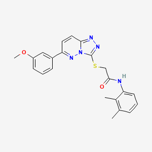 molecular formula C22H21N5O2S B2696249 N-(2,3-dimethylphenyl)-2-((6-(3-methoxyphenyl)-[1,2,4]triazolo[4,3-b]pyridazin-3-yl)thio)acetamide CAS No. 894060-75-4