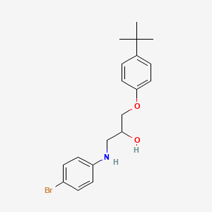 molecular formula C19H24BrNO2 B2696251 1-(4-Bromoanilino)-3-(4-tert-butylphenoxy)propan-2-ol CAS No. 831205-14-2