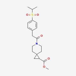 Methyl 6-(2-(4-(isopropylsulfonyl)phenyl)acetyl)-6-azaspiro[2.5]octane-1-carboxylate