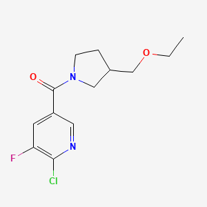 2-Chloro-5-[3-(ethoxymethyl)pyrrolidine-1-carbonyl]-3-fluoropyridine