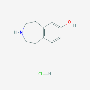 molecular formula C10H14ClNO B2696264 2,3,4,5-tetrahydro-1H-3-benzazepin-7-ol hydrochloride CAS No. 52662-01-8