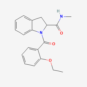 molecular formula C19H20N2O3 B2696296 1-(2-乙氧基苯甲酰)-N-甲基吲哚-2-甲酰胺 CAS No. 1101191-29-0
