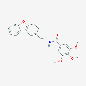 molecular formula C24H23NO5 B269631 N-(2-dibenzo[b,d]furan-2-ylethyl)-3,4,5-trimethoxybenzamide 