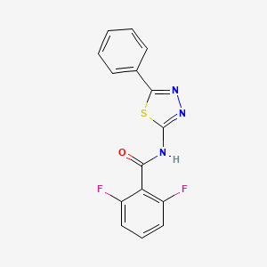 2,6-difluoro-N-(5-phenyl-1,3,4-thiadiazol-2-yl)benzamide