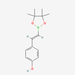 (E)-4-(2-(4,4,5,5-Tetramethyl-1,3,2-dioxaborolan-2-yl)vinyl)phenol