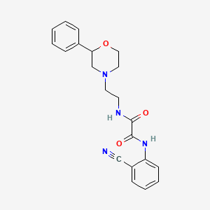 N1-(2-cyanophenyl)-N2-(2-(2-phenylmorpholino)ethyl)oxalamide