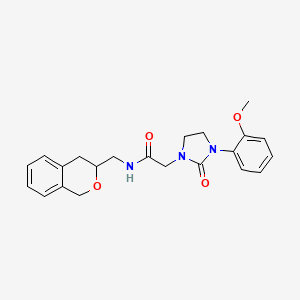 N-(isochroman-3-ylmethyl)-2-(3-(2-methoxyphenyl)-2-oxoimidazolidin-1-yl)acetamide