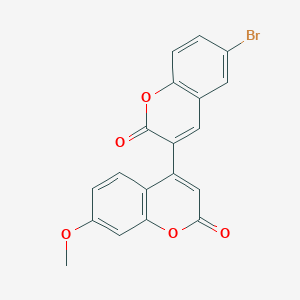 molecular formula C19H11BrO5 B2696380 4-(6-溴-2-氧代色酮-3-基)-7-甲氧基色酮-2-酮 CAS No. 855774-18-4