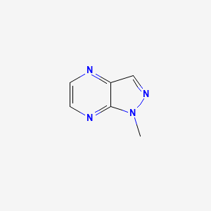 molecular formula C6H6N4 B2696394 1-methyl-1H-pyrazolo[3,4-b]pyrazine CAS No. 19868-88-3