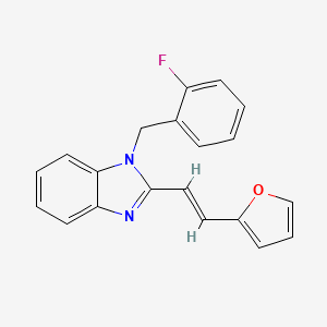 (E)-1-(2-fluorobenzyl)-2-(2-(furan-2-yl)vinyl)-1H-benzo[d]imidazole