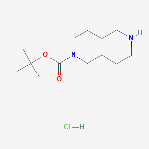 Tert-butyl 3,4,4a,5,6,7,8,8a-octahydro-1H-2,6-naphthyridine-2-carboxylate;hydrochloride