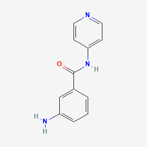 molecular formula C12H11N3O B2696417 3-amino-N-(pyridin-4-yl)benzamide CAS No. 160647-72-3