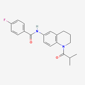 4-fluoro-N-(1-isobutyryl-1,2,3,4-tetrahydroquinolin-6-yl)benzamide