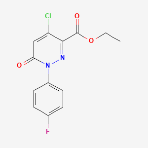 Ethyl 4-chloro-1-(4-fluorophenyl)-6-oxo-1,6-dihydro-3-pyridazinecarboxylate