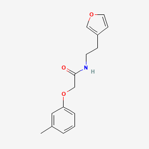 N-(2-(furan-3-yl)ethyl)-2-(m-tolyloxy)acetamide