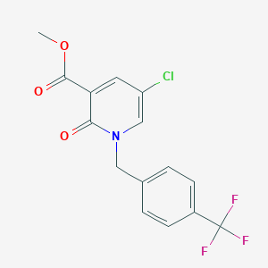 Methyl 5-chloro-2-oxo-1-(4-(trifluoromethyl)benzyl)-1,2-dihydro-3-pyridinecarboxylate