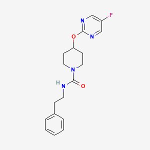4-(5-Fluoropyrimidin-2-yl)oxy-N-(2-phenylethyl)piperidine-1-carboxamide