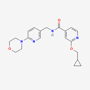 2-(cyclopropylmethoxy)-N-((6-morpholinopyridin-3-yl)methyl)isonicotinamide