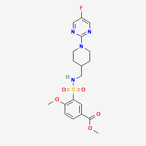 methyl 3-(N-((1-(5-fluoropyrimidin-2-yl)piperidin-4-yl)methyl)sulfamoyl)-4-methoxybenzoate