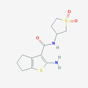 2-amino-N-(1,1-dioxidotetrahydrothiophen-3-yl)-5,6-dihydro-4H-cyclopenta[b]thiophene-3-carboxamide