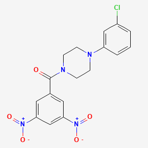 (4-(3-Chlorophenyl)piperazin-1-yl)(3,5-dinitrophenyl)methanone