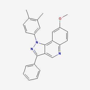 1-(3,4-dimethylphenyl)-8-methoxy-3-phenyl-1H-pyrazolo[4,3-c]quinoline