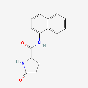 molecular formula C15H14N2O2 B2696499 N-naphthalen-1-yl-5-oxopyrrolidine-2-carboxamide CAS No. 471917-20-1