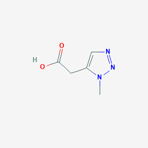 molecular formula C5H7N3O2 B2696501 2-(1-methyl-1H-1,2,3-triazol-5-yl)acetic acid CAS No. 1267127-29-6