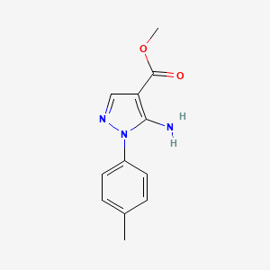 molecular formula C12H13N3O2 B2696502 methyl 5-amino-1-(4-methylphenyl)-1H-pyrazole-4-carboxylate CAS No. 121716-26-5