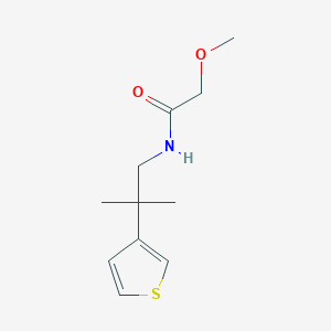 2-methoxy-N-(2-methyl-2-(thiophen-3-yl)propyl)acetamide