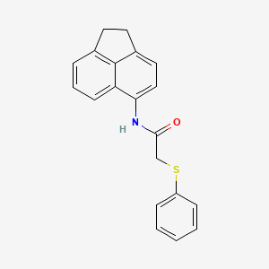 N-(1,2-dihydroacenaphthylen-5-yl)-2-phenylsulfanylacetamide