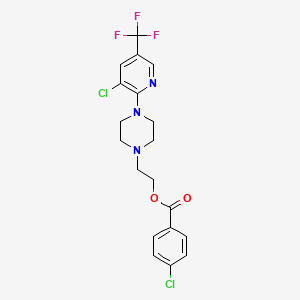 2-{4-[3-Chloro-5-(trifluoromethyl)-2-pyridinyl]piperazino}ethyl 4-chlorobenzenecarboxylate