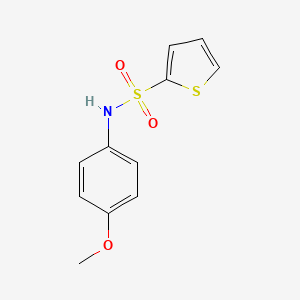 molecular formula C11H11NO3S2 B2696544 N-(4-methoxyphenyl)thiophene-2-sulfonamide CAS No. 39810-50-9