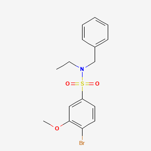 N-benzyl-4-bromo-N-ethyl-3-methoxybenzenesulfonamide