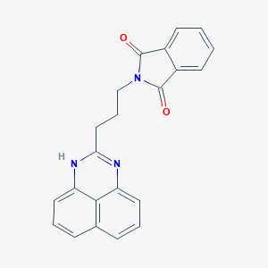 molecular formula C22H17N3O2 B269655 2-[3-(1H-perimidin-2-yl)propyl]-1H-isoindole-1,3(2H)-dione 