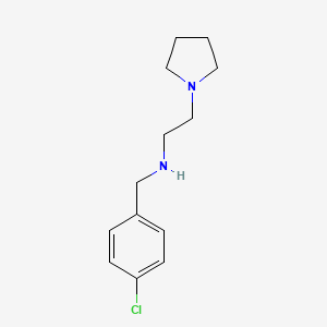 [(4-Chlorophenyl)methyl][2-(pyrrolidin-1-YL)ethyl]amine