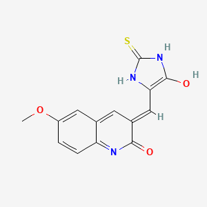 (Z)-5-((2-hydroxy-6-methoxyquinolin-3-yl)methylene)-2-thioxoimidazolidin-4-one