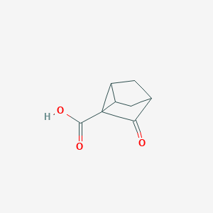 molecular formula C8H8O3 B2696581 7-氧代三环[2.2.1.02,6]庚烷-1-羧酸 CAS No. 2416230-69-6