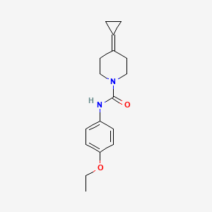 molecular formula C17H22N2O2 B2696592 4-环丙亚甲基-N-(4-乙氧苯基)哌啶-1-甲酰胺 CAS No. 2097859-30-6