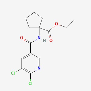 Ethyl 1-(5,6-dichloropyridine-3-amido)cyclopentane-1-carboxylate