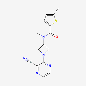 N-[1-(3-Cyanopyrazin-2-yl)azetidin-3-yl]-N,5-dimethylthiophene-2-carboxamide