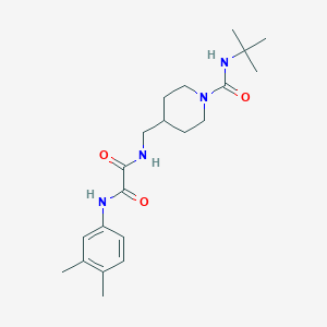 N1-((1-(tert-butylcarbamoyl)piperidin-4-yl)methyl)-N2-(3,4-dimethylphenyl)oxalamide