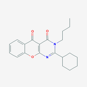 3-butyl-2-cyclohexyl-3H-chromeno[2,3-d]pyrimidine-4,5-dione
