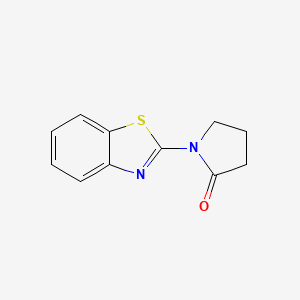 molecular formula C11H10N2OS B2696632 1-(1,3-Benzothiazol-2-yl)pyrrolidin-2-one CAS No. 81093-59-6