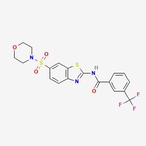 N-(6-(morpholinosulfonyl)benzo[d]thiazol-2-yl)-3-(trifluoromethyl)benzamide