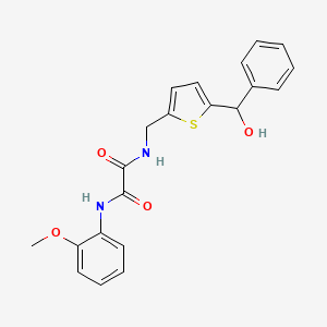 N1-((5-(hydroxy(phenyl)methyl)thiophen-2-yl)methyl)-N2-(2-methoxyphenyl)oxalamide