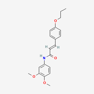 (2E)-N-(3,4-dimethoxyphenyl)-3-(4-propoxyphenyl)prop-2-enamide