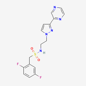 1-(2,5-difluorophenyl)-N-(2-(3-(pyrazin-2-yl)-1H-pyrazol-1-yl)ethyl)methanesulfonamide