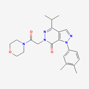 1-(3,4-dimethylphenyl)-4-isopropyl-6-(2-morpholino-2-oxoethyl)-1H-pyrazolo[3,4-d]pyridazin-7(6H)-one